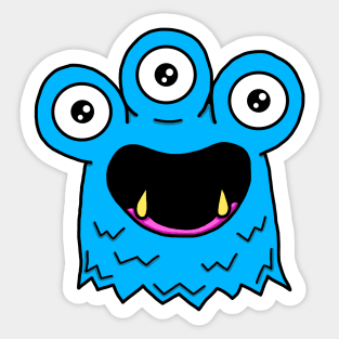 Bleb The Blue Monster Sticker